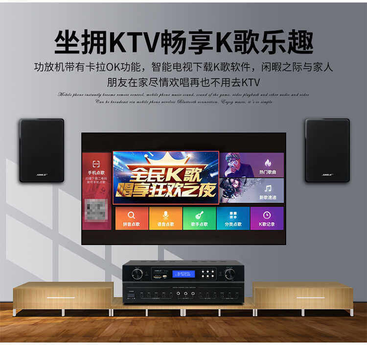 Мультимедийная акустика 狮乐(shile) ok-555c+bg-8 专业小型会议室音响组合店铺背景音乐 Lion Music