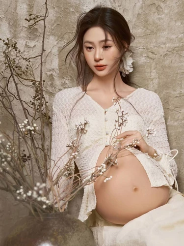 Фотостудия, новый стиль, одежда для фотосессии для беременных, новый китайский стиль, ретро, ​​крутая тема, большой живот, беременная мама, одежда для фото дома