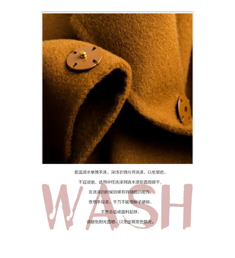 Áo khoác nữ 2018 mùa đông mới len dài bên chia đôi ngã ba không áo cashmere áo khoác mỏng áo khoác len nữ