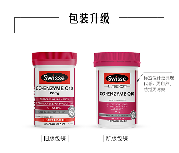 澳洲Swisse 辅酶Q10软胶囊 50粒 图1