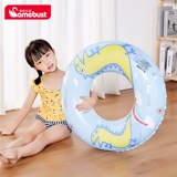 Мультяшный желтый плавательный круг, динозавр