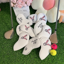 Year of the Rabbit fisherman hat golf iron cover wooden putter cover golf club cover club head cap cover protective cover