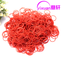 Vietnam imported 2 5CM red cowhide band rubber band Rubber Band high elastic batch hair