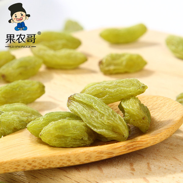 果农哥 新疆特产 绿宝石葡萄干 1000g 天猫优惠券折后￥19.8包邮（￥29.8-10）