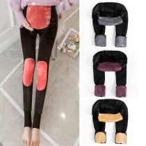 Pregnant women leggings Autumn and winter fashion wear velvet thickened pregnant women pants Autumn trousers winter warm cotton pants women