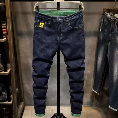 2020 autumn new stretch jeans, men's slim-fit cigarette tube pants, youth all-match long pants, men's Korean version of the trend