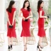 Sườn xám nữ chỉnh sửa đầm đỏ ren nữ 2019 hè mới nữ trang trí body váy đuôi cá nữ tính - Sản phẩm HOT váy nhung đẹp Sản phẩm HOT