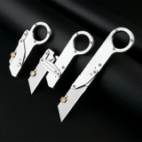 Механический портативный брелок из нержавеющей стали, острый складной нож