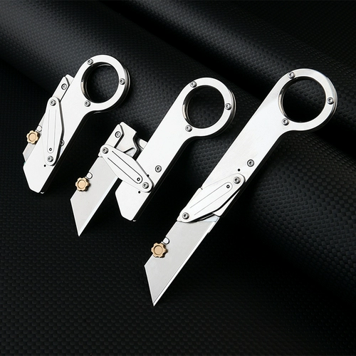 Механический портативный брелок из нержавеющей стали, острый складной нож