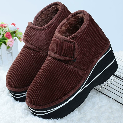Удерживающие тепло тапочки, флисовая обувь, высокие сапоги, туфли