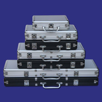 Texas Poker Chip Box Black Silver Color Handheld Containing Aluminum Case 100200300500 Yard multiple optional