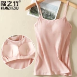 Однотонный топ с чашечками, бюстгальтер-топ, базовое приятное телу нижнее белье