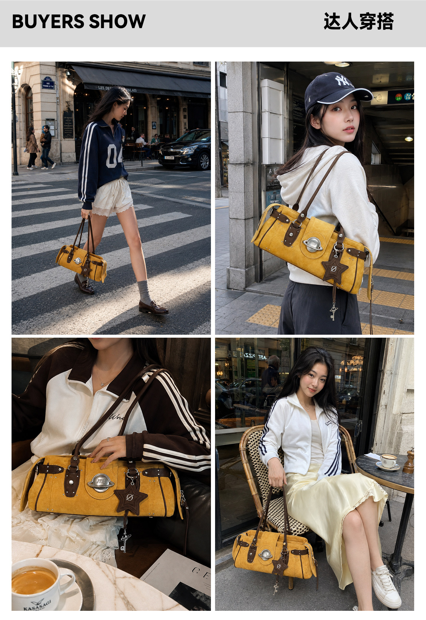 JELLY TOYBOY Warm Ginger Yellow Cowhide Shoulder Bag