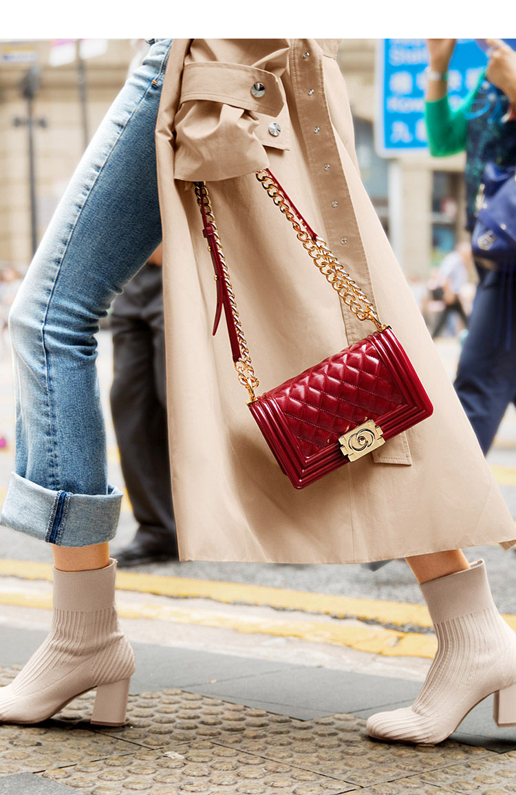 jellytoyboy 女式菱格纹果冻包 斜挎包 多重优惠折后¥79.98包邮 4色可选