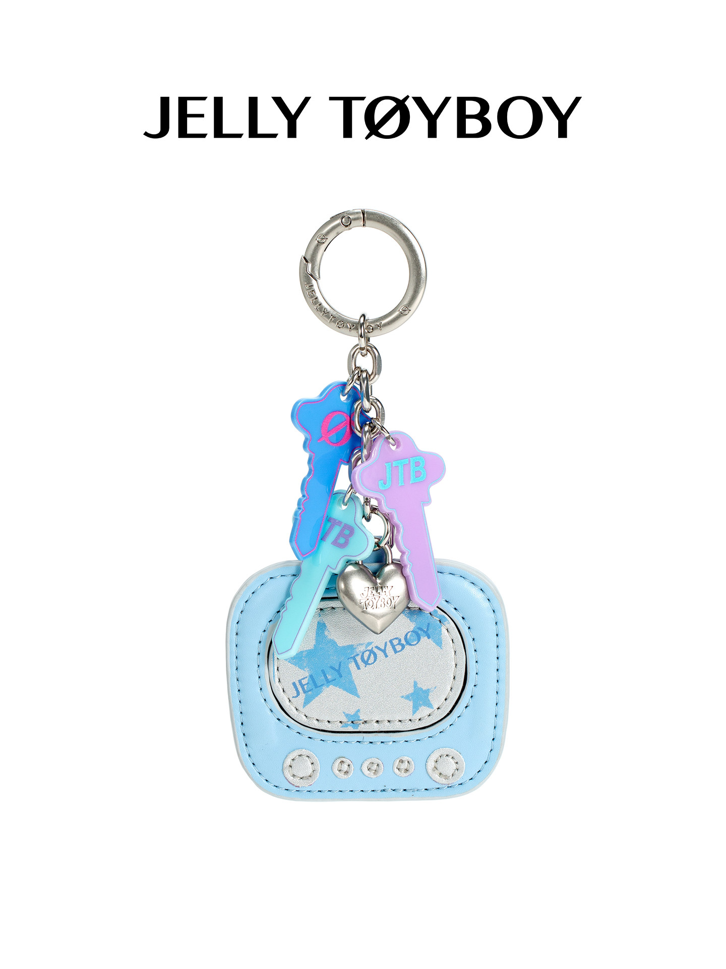 JELLY TOYBOY Blue Mini TV Bag Charm