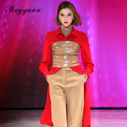 Original Simple Phong cách mở quần Suit Magyann 2019 Winter Tuần Thu / thiết kế thời trang của