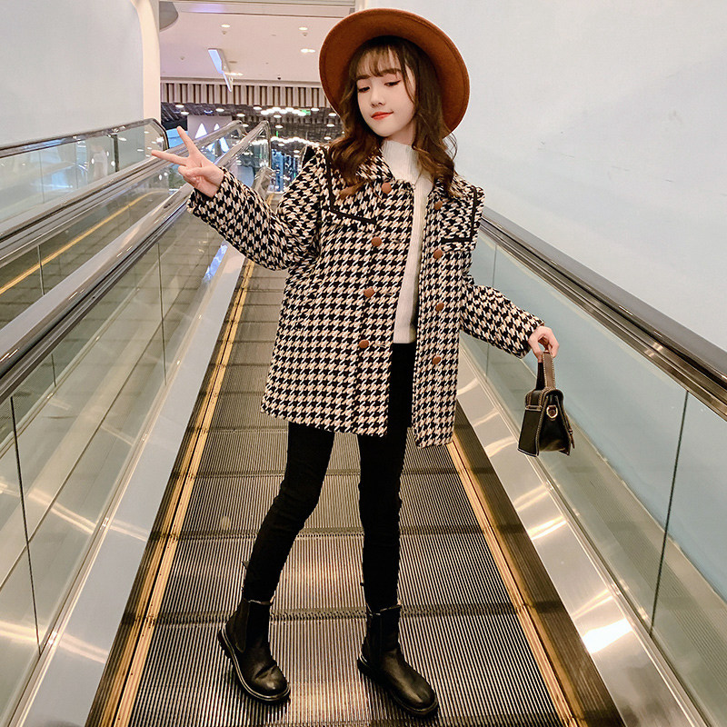 South Korean girls' fur coats 2021 new internet red children suit the foreign pie CUHK children's autumn and winter?