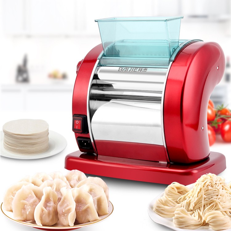 Baijie Noodle Maker Home Electric Fully Automatic Multifunction Small Noodle Machine Stainless water dumplings Noodles Rolling Machine