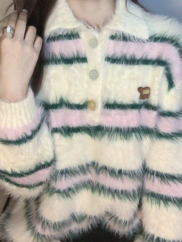 Демисезонный ретро зимний свитер, коллекция 2023, подходит для подростков, в корейском стиле