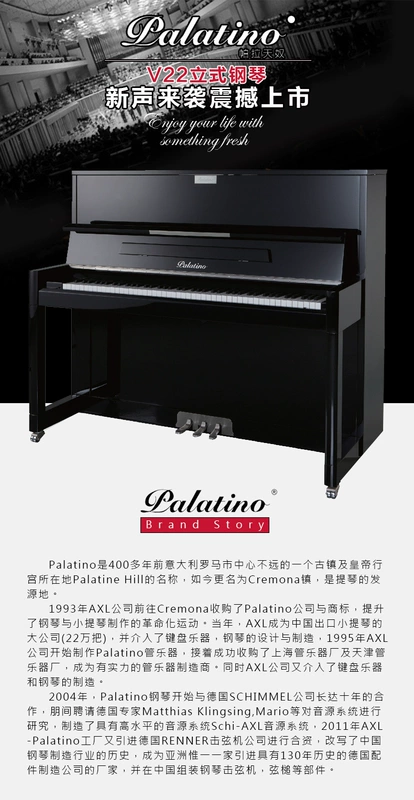 Palatino V22 Palatino piano thẳng đứng dành cho người lớn 88 phím đàn piano - dương cầm