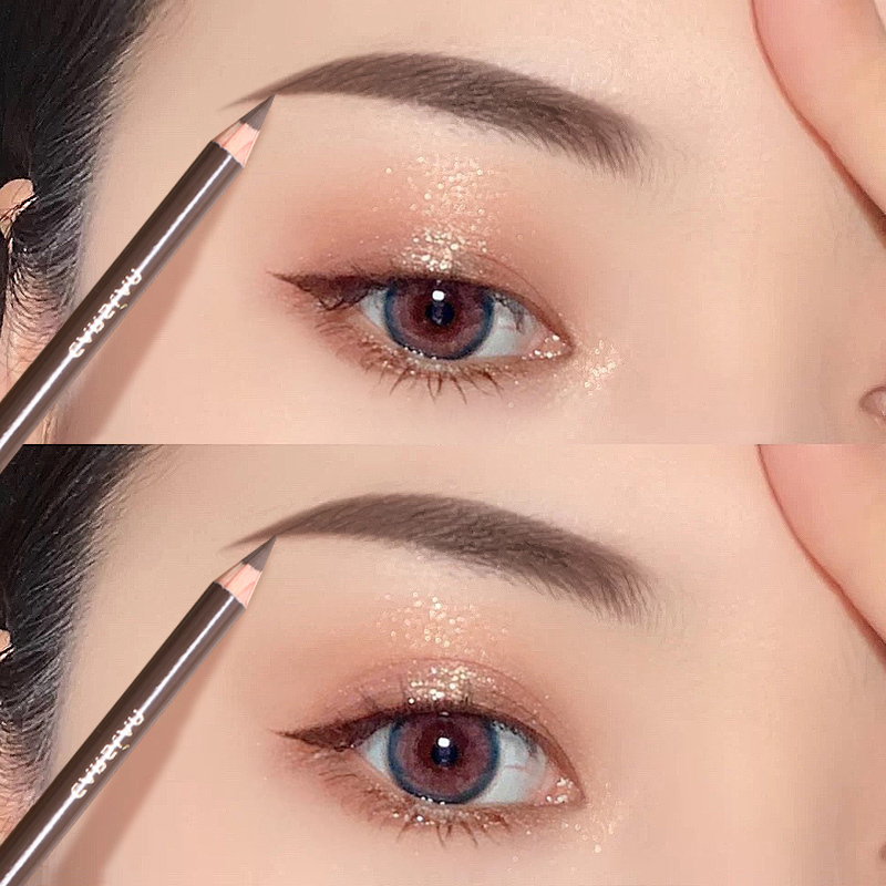 Kazilan Eyebrow Pencil Is Easy to Apply, Waterproof, Sweat-Proof, Long-Lasting, Not Easy to Fade or Smudge, Natural, Knife-Shape, for Beginners