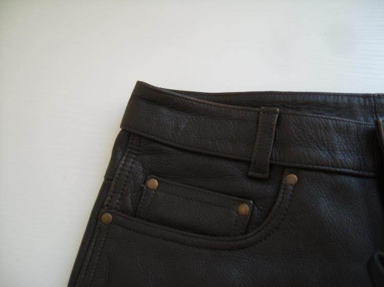 Pantalon cuir homme Première couche de cuir - Ref 1480622 Image 13