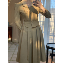 Wanghanyan Law Style Retro Temperament Professional Suit Jacket Woman 100 Plexigless Dress Foreign Air Three Suits