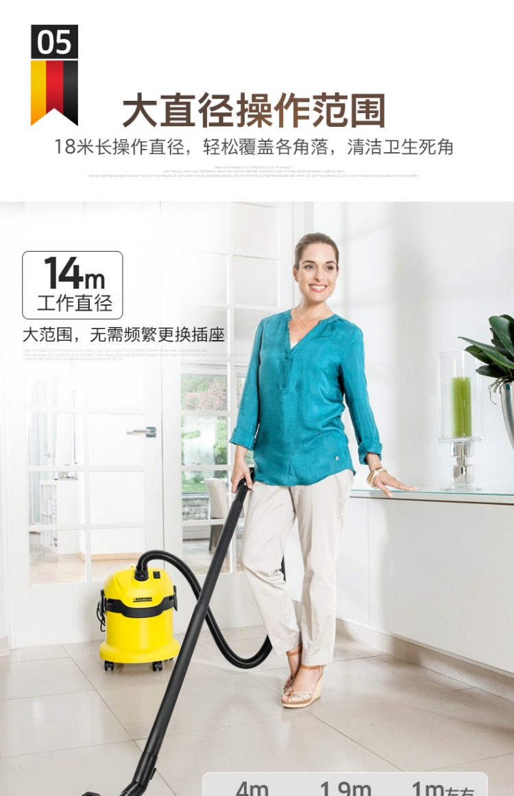 máy hút bụi cũ Máy hút bụi gia đình nhập khẩu Đức Kah mạnh mẽ sử dụng máy hút bụi xô khô và ướt công suất cao mạnh mẽ ngoài - Máy hút bụi máy hút bụi cầm tay