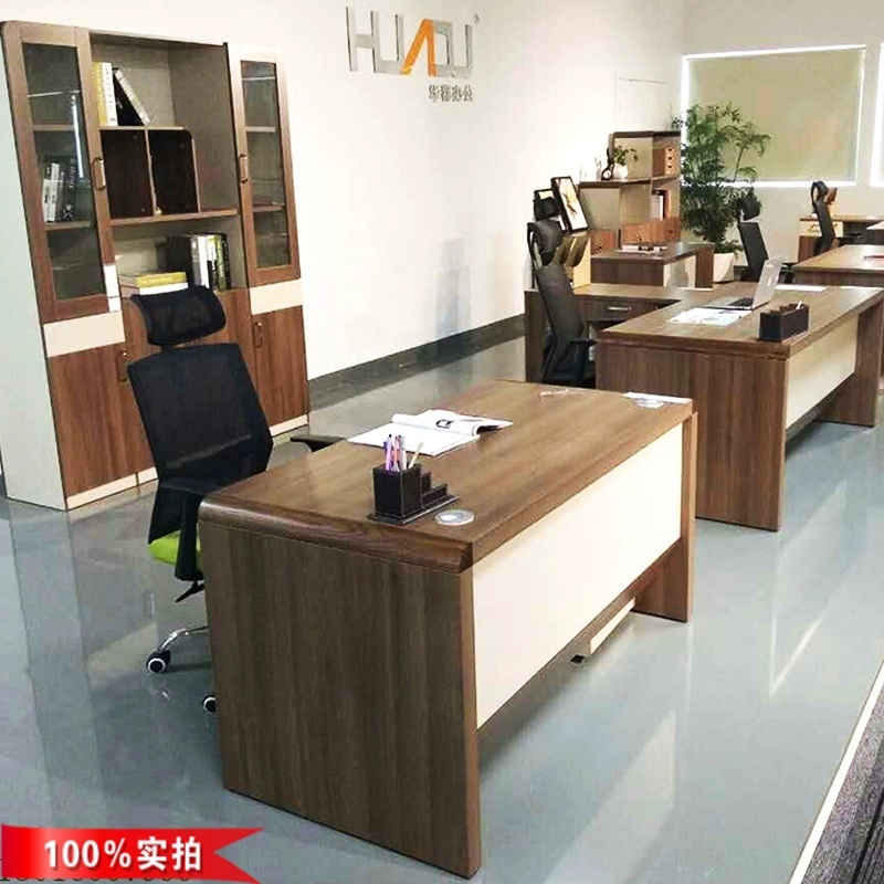 Changde Jiatai nội thất gỗ rắn ông chủ bàn đơn bàn ghế nhà văn phòng bàn học viết trạm Huadu - Nội thất văn phòng