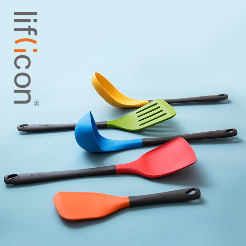 liflicon pan shovel Silicone Shovel not Covered With Pan Special Shovel Home Cookware Set Group High Temperature Able to Dishwasher