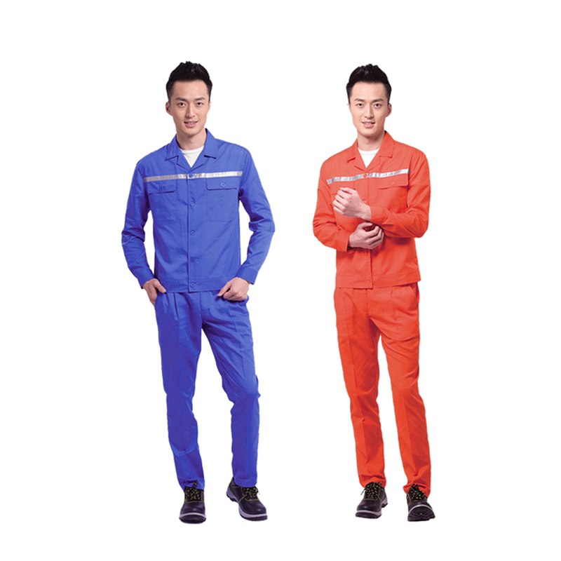 Strong static adult thin reflective strip overalls blue long version unisex summer suit long-sleeved breathable protective clothing