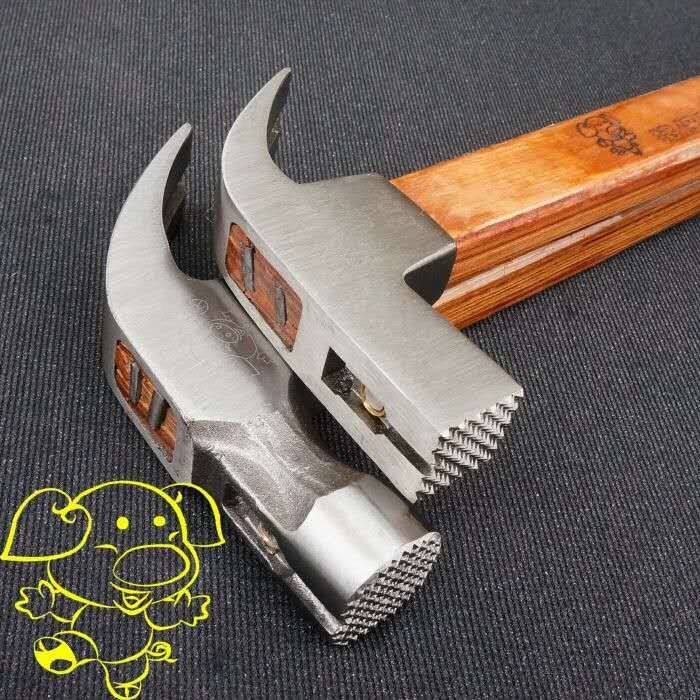 Piglet mark claw hammer high carbon steel belt magnetic hammer steel pipe hammer strong and durable