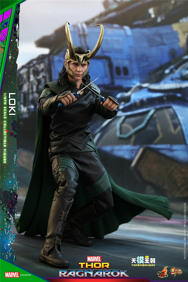 Купить атрибутику Фигурка Локи Thor 3 Ragnarok HOT TOYS Коллекционная мерч