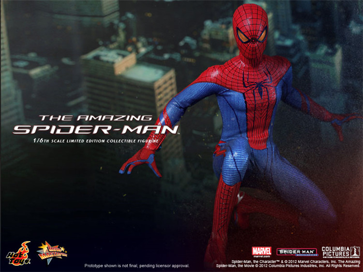 Купить атрибутику Фигурка Новый Человек-паук 2012 Hot Toys Эндрю Гарфилд мерчандайз