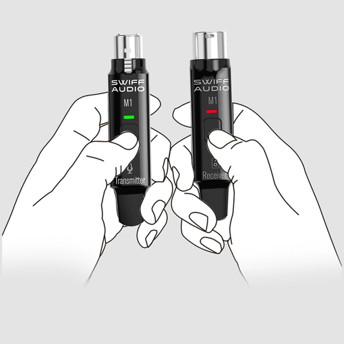 Swiff Rufu M1 Микрофон беспроводной отправитель микрофон беспроводной трансмиссионное подключение литиеевой батарея зарядка аккумулятора
