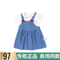 Barabara baby suit 2021 summer dress new female baby short sleeve T-shirt dress 200221119002