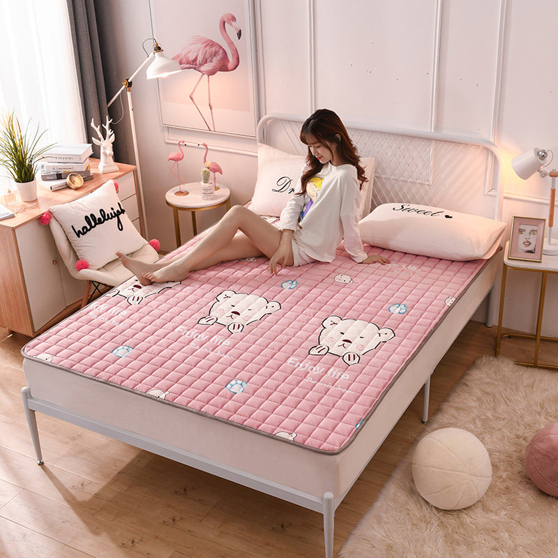 Student dormitory flange suede tatami mattress 90cm fallé bed bedding double 1 2m1 5 1 8 m upholstered