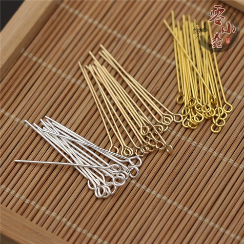 Основной материал медь 9 Цвет иглы девять -символ игла с золотой, серебряной серебряной серебряной, иглы, а также аксессуары для волос в древний стиль