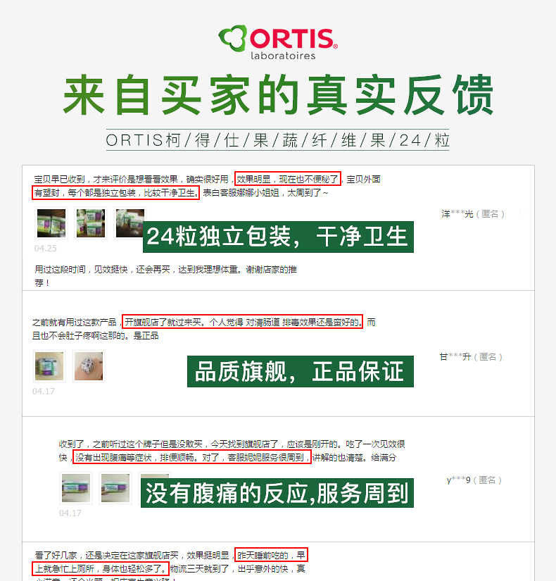 小神价 比利时进口 柯得仕 果蔬纤维果 24粒 清肠排宿便 图1