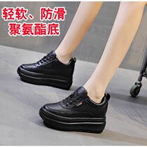 Printed womens shoes 2021 New High 8CM thick bottom muffin pine cake inside increased ins shoes slim casual sneakers women