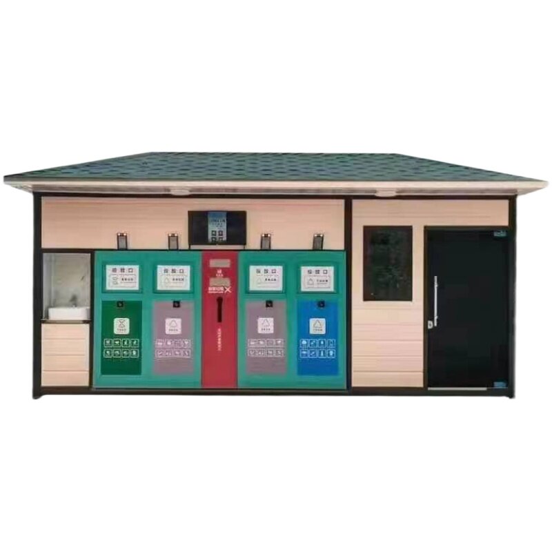 Intelligent sorting garbage room outdoor customized community street scenic park customized large mobile garbage collection room