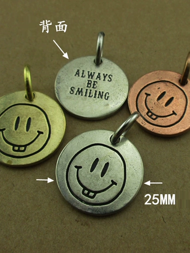 Брелок, латунная счастливая подвеска, милое украшение на сумку, в американском стиле