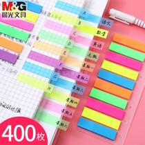 Morning light post-it note label index sticker Korean cute free mail small fresh mark note creative instructions Fluorescent mark sticker tearable roll sticky note book small book wholesale student bookmark paper