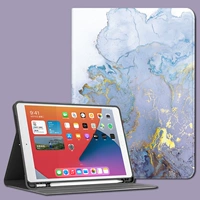 Книжная ручка Glip Elite [Blue Gold Marble] ★ Одарная стальная пленка