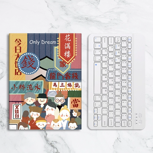 Apple, мультяшный защитный чехол, планшетная клавиатура, креативный ноутбук, планшетные ультратонкие комиксы, новая коллекция, 2019, 3 клавиш, 10.5 дюймов, японские и корейские, защита при падении