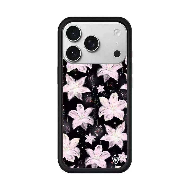 Wildflower Collaboration Black Lily/Black Pink Lily/White Polka Dot Case Suitable for Apple 17Pro, iPhone 16/15/14/13Promax, Classic Anti-Drop Protective Cover Wildflower Collaboration Black Lily/Black Pink Lily/White Polka Dot Case Suitable for Apple 17Pro, iPhone 16/15/14/13Promax, Classic Anti-Drop Protective Cover
