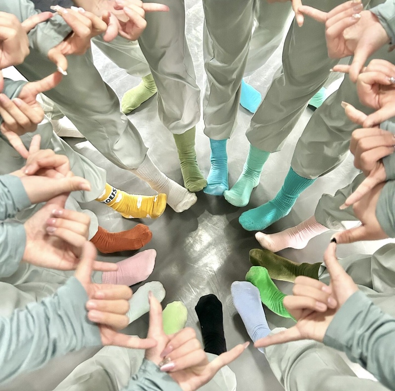 Dance Studio's Selection | Daily Dance Wear Ice Silk Socks, White Skin-Friendly Seamless Slouch Socks, Brand New White Socks, Dopamine Colors