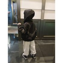 Slightly childrens coat spring and autumn 2021 Spring New Baby foreign style wind coat Tide brand childrens hoodie
