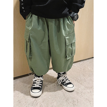 Slightly childrens pants for children 2021 New Spring boys overalls