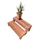 Anticorrosive wood foot pedal courtyard ນອກຄວາມສູງເພີ່ມຂຶ້ນເວທີ custom climbing two or three step ladder simple step stool solid wood steps